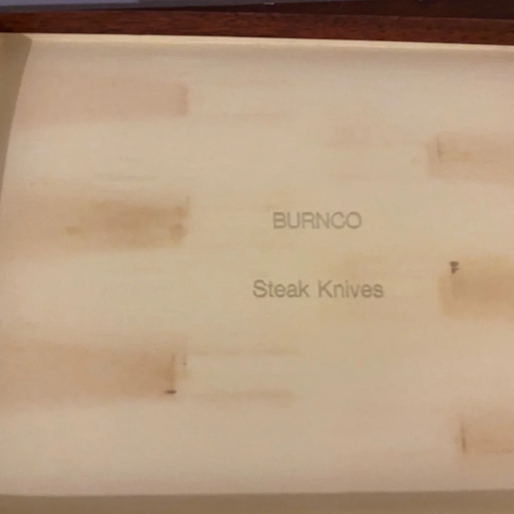 Stainless Steel Steak Knife Set with Red Handles New burnco steak knives
